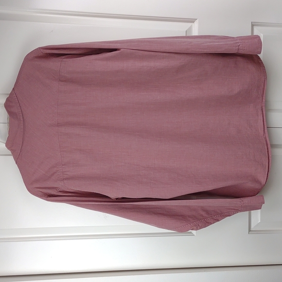 Men's Wrangler All Cotton Red Western BD LS Lightweight Button Pocket Shirt - Picture 8 of 9